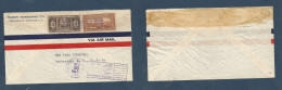 HONDURAS. 1935 (23 Febr) Tegucigalpa - USA, Rochester, NY. Air Multifkd Env. Nice Usage. - Honduras