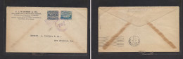 HONDURAS. Honduras - Cover -1918 Puerto Cortez To USA N Orleans Mult Fkd Env. Easy Deal. - Honduras