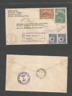 HONDURAS. 1944 (2 Feb) Trujillo - Belize, British Honduras (8 Sept) Registered Air Multifkd Envelope. Uncensored WWII - Honduras