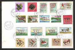 Mozambique Rare FDC Série Complete Surcharge Indépendance 1975 Independence Overprint Complete Set FDC Moçambique - Mozambique