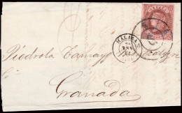 Málaga - Edi O 58 - Carta Mat Rueda Carreta "6 - Málaga" - Storia Postale