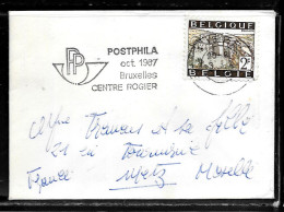 CC94 - BELGIQUE - LETTRE MIGNONETTE DE LIEGE DU 04/10/67 POUR METZ - Storia Postale