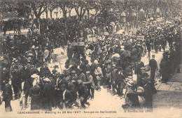 CPA 11 CARCASSONNE / MEETING DU 26 MAI 1907 / GROUPE DE NARBONNAIS - Carcassonne