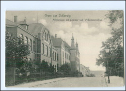 Y15391/ Schleswig Alleestraße Mit Seminar Und Wilhelminenschule AK - Schleswig
