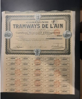 COMPAGNIE DES TRAMWAYS DE L'AIN - Navigation