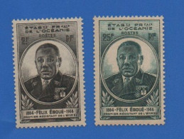 OCÉANIE 180 + 181 NEUFS ** GOUVERNEUR EBOUÉ - Unused Stamps