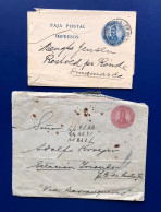 República Argentina, 2 Impresos Diferentes, Faja Postal De Correspondencia 1 Centavo - Interi Postali