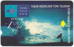 TURKEY A-398 Magnetic Telekom - Communication, Satellite Dish - (30 Units) - Used - Turquie