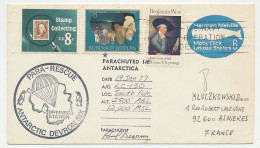 Cover / Postmark / Cachet USA 1977 Parachute Rescue - Penguin - Expediciones árticas