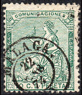 Málaga - Edi O 133 - 10 Cts. - Mat Fech. Tp. II "Málaga (6)" - Used Stamps