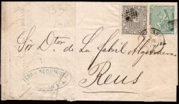 Delcampe - Málaga - Edi O 133+141 - Carta Mat Rombo Puntos + Fech. Tp. II "Málaga" - Briefe U. Dokumente