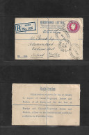 Great Britain - Stationery. 1930 (2 Oct) Barnes - Eire, Dublin, Ireland. Registered 4 1/2d Red Stat Env. Fine Used. - ...-1840 Precursores