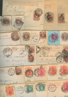 GREAT BRITAIN. C.1898 - 1900's. Q.v. 22 Stat Cards / Diff Towns + Some Wrappers. Mostly Fine. - ...-1840 Precursori