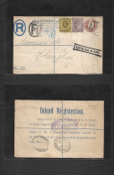 Great Britain - Stationery. 1904. Gracechurch - Shanghai, China "Late Fee 4d Paid" Cachet + "PERFIN". Registered Ed VII  - ...-1840 Vorläufer