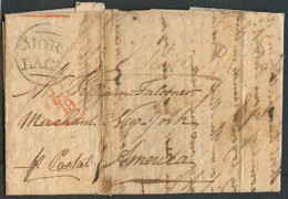 GREAT BRITAIN. 1805 (14 July). Kinerm NY / Scotland / Mortlach - USA / NY. Circular Type With Curved Letters (Appeared 1 - ...-1840 Prephilately