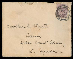 GREAT BRITAIN. 1901. Gosposrt - Gold Coast / Axim. EL Fkd 1d + Contains. - ...-1840 Prephilately