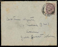 GREAT BRITAIN. 1901. Handeforth - Gold Coast / Axim. EL Fkd 1d With Contains. - ...-1840 Precursores