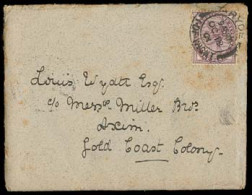 GREAT BRITAIN. 1901. Ryde / Isle Of Wight - Gold Coast. Env With Contains Fkd 1d Cds. Unusual Dest. - ...-1840 Prephilately