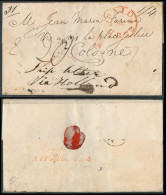 GREAT BRITAIN. 1832 (25 Aug). York - Germany - Netherlands. EL. Via Ship Letter To Holland. Charges + Transits. F-VF. - ...-1840 Vorläufer