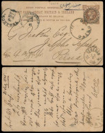 GREAT BRITAIN. 1885. Thornhill - PERSIA / Ispaha 2d Brown Stat Card Via Rusia - Georgia. Most Transits Alongside. XF. - ...-1840 Préphilatélie