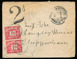 GREAT BRITAIN. 1915. Notting Hill - Chippenham. Unfkd Env + Taxed 2d + P Dues / Cds. VF. - ...-1840 Voorlopers