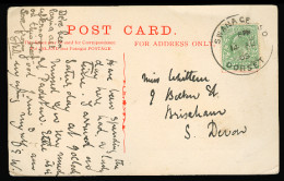 GREAT BRITAIN. 1905. Swanage - So / Dorset - Devon. Fkd Beach PPC / Cds. - ...-1840 Prephilately