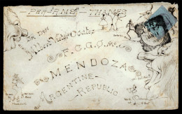 GREAT BRITAIN. 1893 (Jan 11). York To Mendoza, Argentine Per R.M.S. "Thames", Humerous, Handrawn Illustrated Envelope Fr - ...-1840 Prephilately