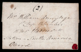 GREAT BRITAIN. GB-SOUTH AMERICA. 1835, Dec.1st. Entire Letter With Manuscript "closed" And Sent Under Cover Outside The  - ...-1840 Voorlopers