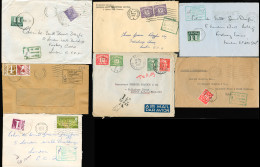 GREAT BRITAIN. 1951-75. TAXED MAIL. 7 Diff Env, Better P Dues Etc. VF. - ...-1840 Precursori