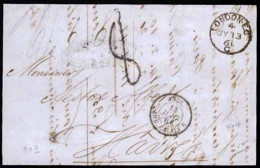 GREAT BRITAIN. 1861. London. Entire Letter. VF. - ...-1840 Vorläufer