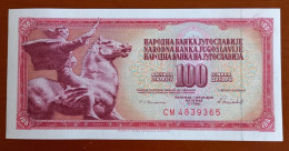 #1  YUGOSLAVIA 100 DINARA 1986 - Jugoslavia