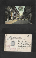 HONG KONG. 1912 (16 Apr) HK - Spain, Castellon De La Plana Illustr Ppc Queens Road. Fkd Ppc To Very Rare Destination. Sp - Autres & Non Classés