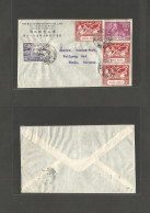 HONG KONG. 1949 (20 Dec) Kowloon - Germany, Hanan UPO Issue. Comercial Multifkd Envelope. Lovely Item. - Altri & Non Classificati