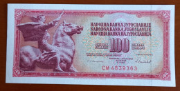 #1  YUGOSLAVIA 100 DINARA 1986 - Yugoslavia