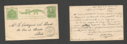 HAITI. 1900 (20 Apr) Aux Cayes - France, Paris. 3c Green Early Stat Card. Fine Used. - Haiti