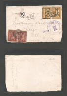 HAITI. C. 1920 (17 March) Jeremie - USA, Chicago. Overprinted Issue. Multifkd Front Of Cover. Fine And Quite Scarce. - Haïti