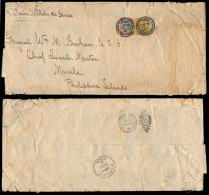 Great Britain - XX. 1904. Ealing - Philippines. Env Fkd 3d + 1sh. Cds Via "Kaiser Der Grosse" / German Line. Via S. Fco  - ...-1840 Precursori