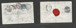 Great Britain - Stationery. 1899 (12 June) Hatton Garden - Germany, Frankfurt (13 June 99) Registered 2 1/2d Grey Stat E - ...-1840 Precursori