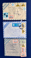 República Argentina 3 SOBRES CIRCULADOS Aéreo - Airmail