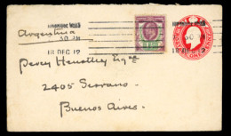 GREAT BRITAIN. 1912. Tunbridge Wells To Argentina.Stat.env. + Adtl. VF. - ...-1840 Vorläufer