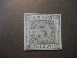 Deutschland Altdeutschland Baden 1858- Freimarke Ziffer Im Kreis 3 Kr., MiNr. 8 - Neufs