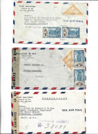 BOLIVIA - POSTAL HISTORY LOT - AIRMAIL CENSORED - Bolivien