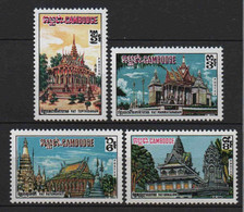 Cambodge - 1970  - Monastères   - N° 242 à 245     -  Neufs ** -  MNH - Cambodia