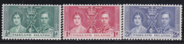 Falkland  Islands    .   SG    .   143/145     .   *      .     Mint Hinged - Other & Unclassified