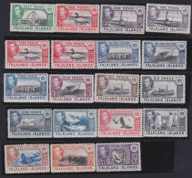 Falkland  Islands    .   SG    .   146/163 (2 Scans)    .   *      .     Mint Hinged - Other & Unclassified