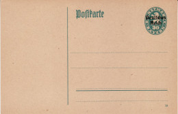 GERMANY WEIMAR REPUBLIC 1920 POSTCARD MiNr DP 7 UNUSED - Cartes Postales