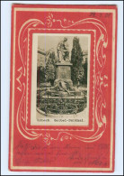 XX006895/ Lübeck Geibel-Denkmal  Prägedruck AK 1901 Jugendstil  - Lübeck-Travemünde