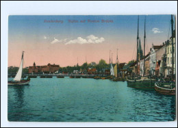Y14004/ Sonderburg Hafen Mit Ponton Brücke AK 1916 - Nordschleswig