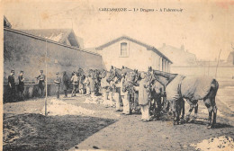 CPA 11 CARCASSONNE / 19e Regiment De Dragons / A L'ABREUVOIR / Cliché Rare - Carcassonne