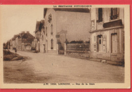 56 - LOCMINE ---- Rue De La Gare----cpsm Pf - Locmine